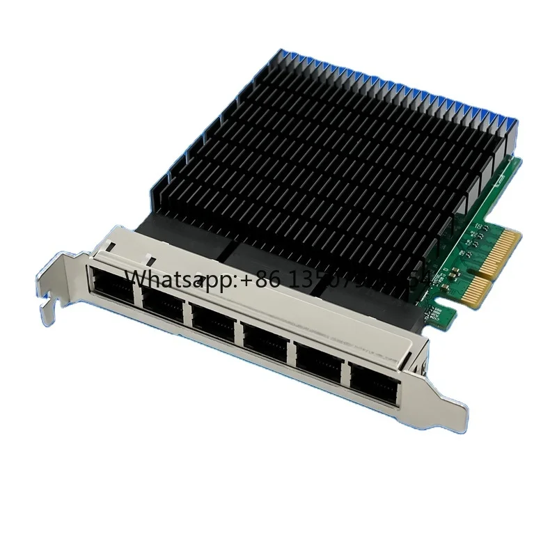 

PCIe X4 RTL8125BG Six-port/RJ45 10/100/1000Mbps Internal Server Network Card for Desktops in Stock