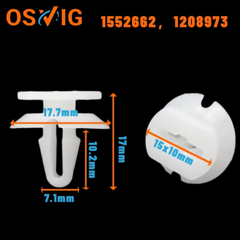 

20PCS 1552662 1208973 Tailgate inner lining guard plate trim bottom edge side skirt fixing clip