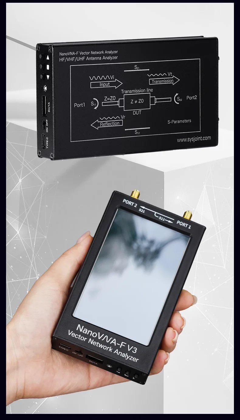 Nanovna F V3 Portable Vector Network Analyzer with 4.3\