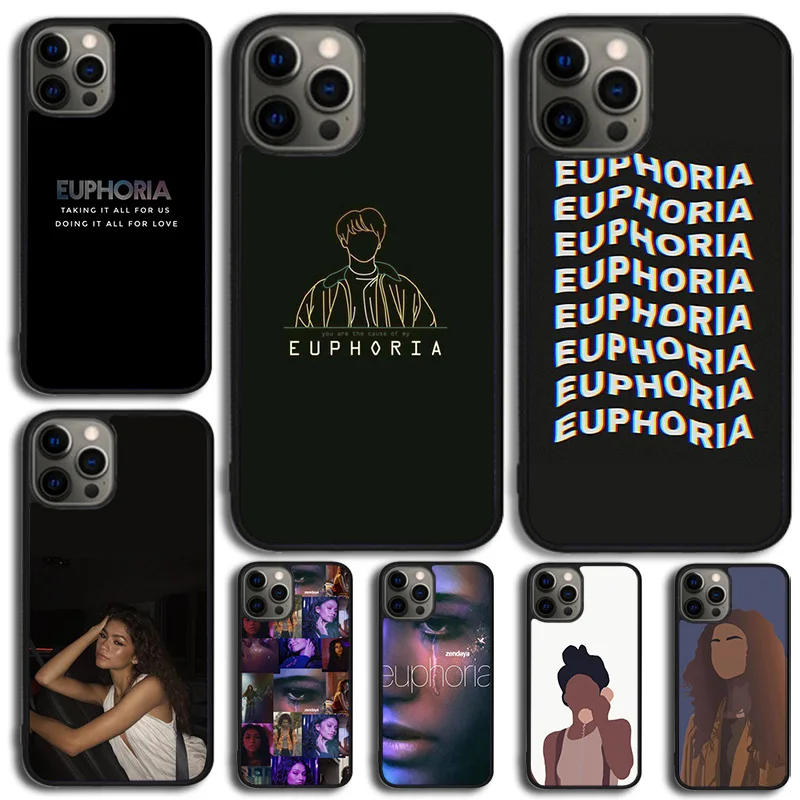 American TV Series Euphoria Phone Case Cover For iPhone 15 16 14 XR XS 11 12 13 Mini Pro MAX Plus