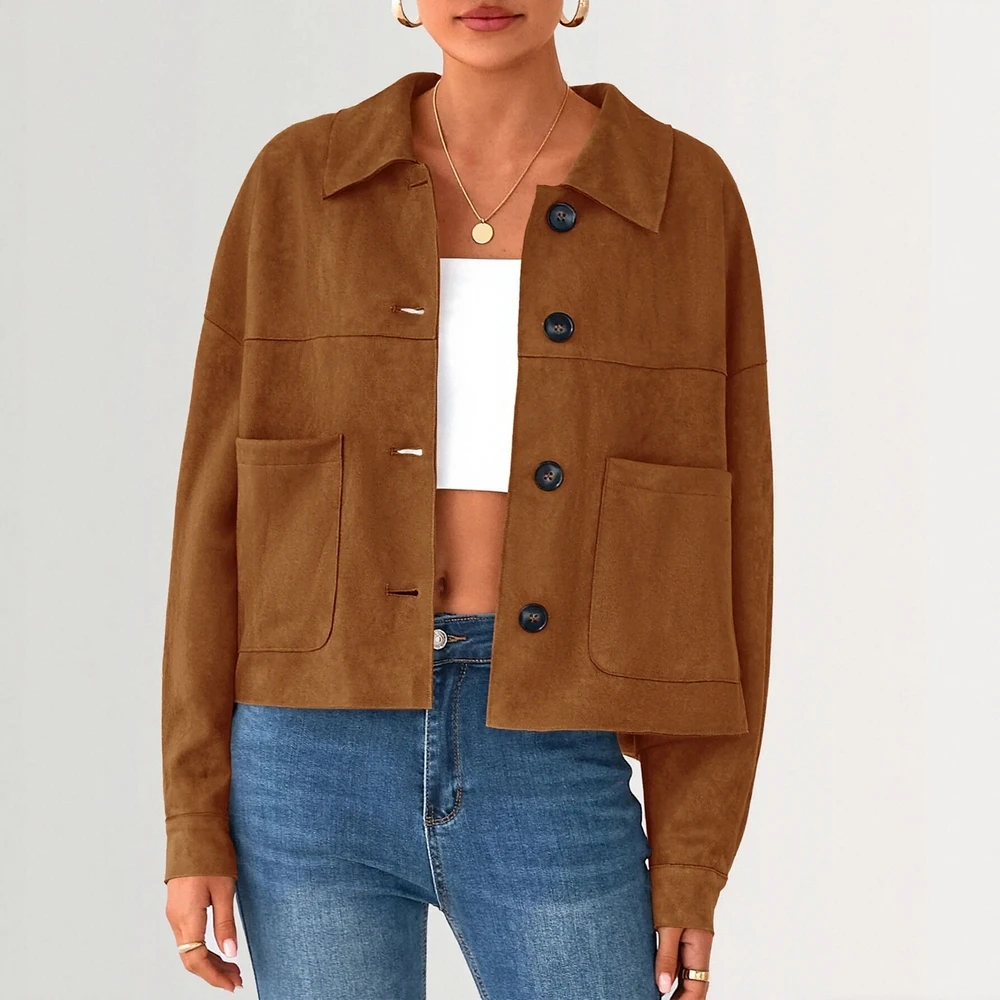 

Женская однотонная рубашка с круглым вырезом, повседневный облегающий топ, удобная модная весенне-осенняя одежда