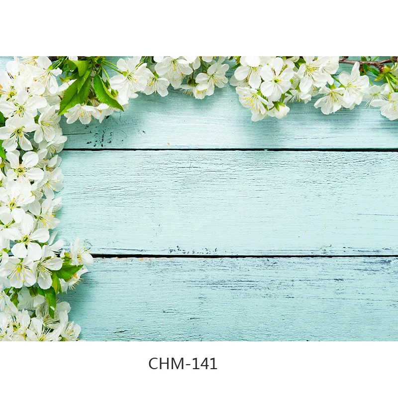 SHENGYONGBAO Art Fabric Photography Backdrops Props Flower Wood Planks Photo Studio Background CHM-13