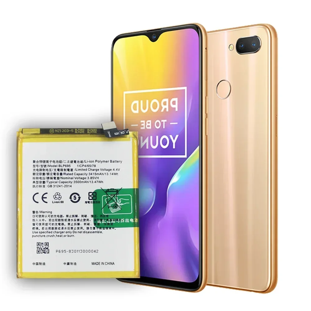 

НОВАЯ сменная батарея BLP695 для мобильного телефона OPPO Realme U1 RMX1831 RMX1833, встроенные литиевые батареи