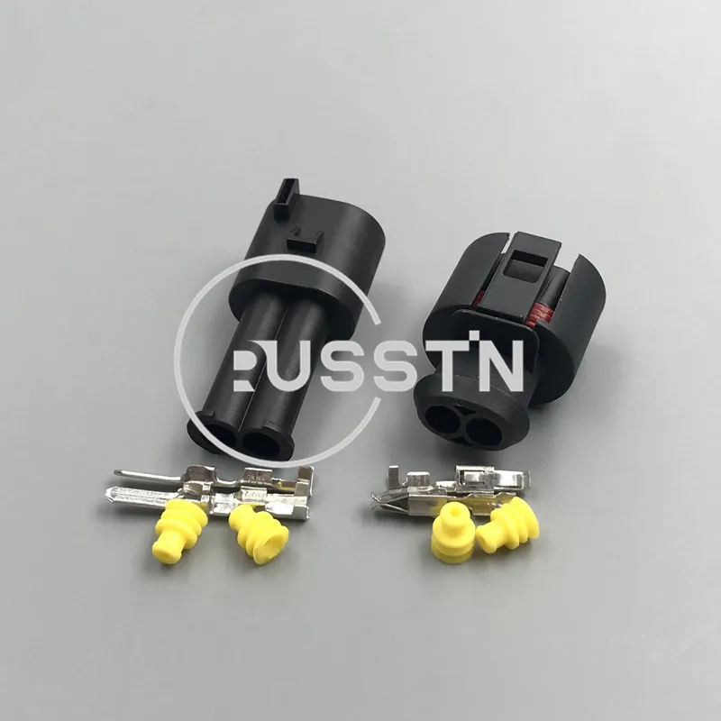 1 Set 2 Hole Automobile Connector ABS Sensor Socket AC Assembly For VW Audi 6N0 927 997 357 973 202