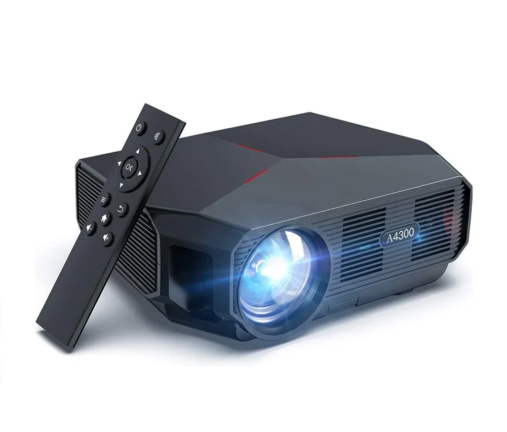 2023 HOT support 1080p Projector 4800 High Lumen Cheap Native 720P HD LED LCD Portable Video Home Theater Projector