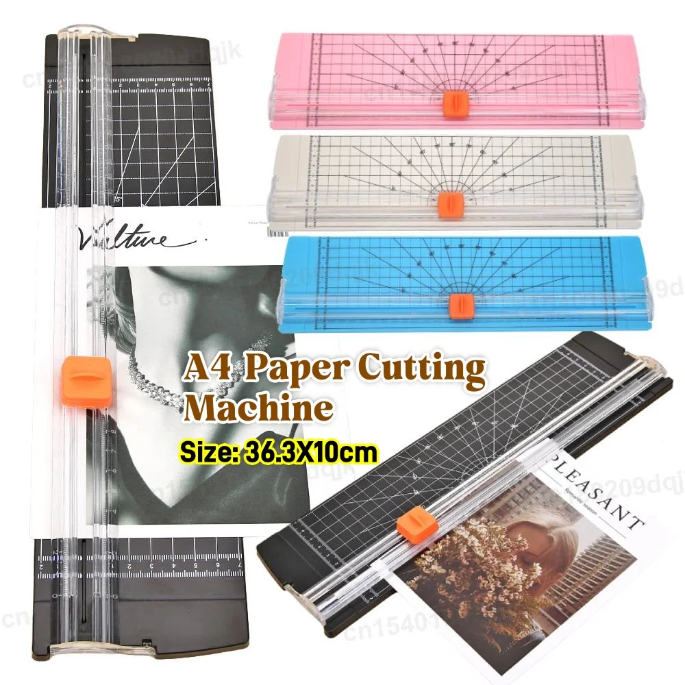 A4 Paper Cutter Precision Paper Photo Trimmers Cutter Scrapbook Trimmer Lightweight Cutting Mat Machine for Office School