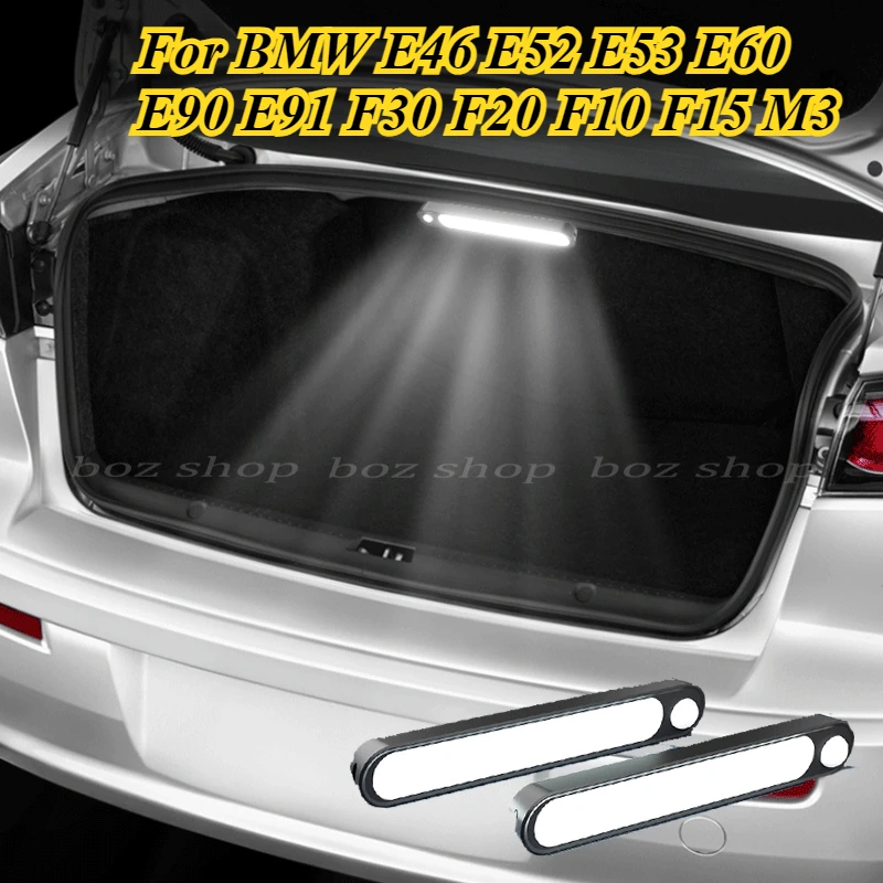 For BMW E46 E52 E53 E60 E90 E91 F30 F20 F10 F15 M3 Trunk Car Sensor Light Floor Trunk Hood USB Rechargeable Induction Light Bar