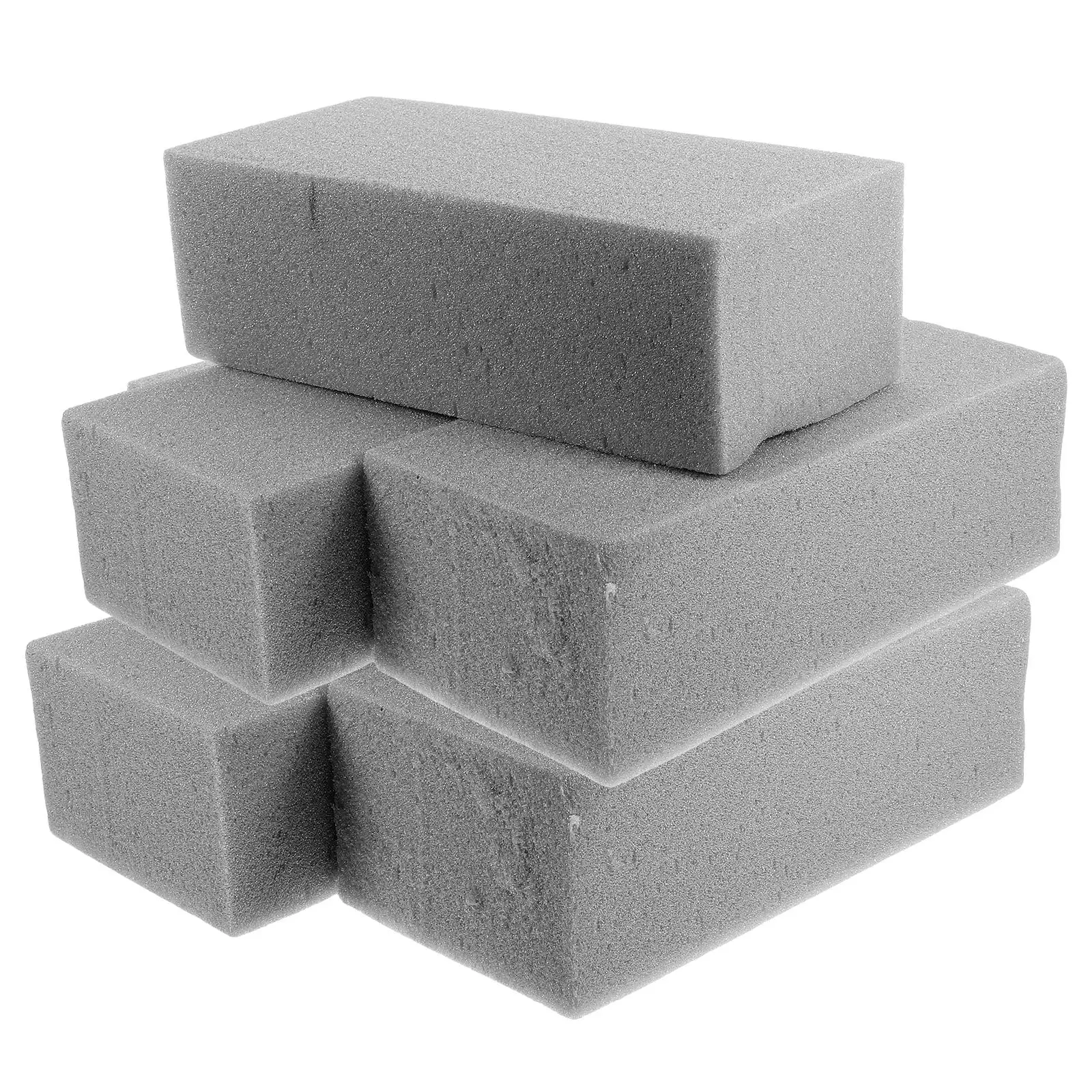 

5 Pcs Craft Supplies Dried Flower Mud Floral Foam Blocks Round Dry for Artificial Flowers