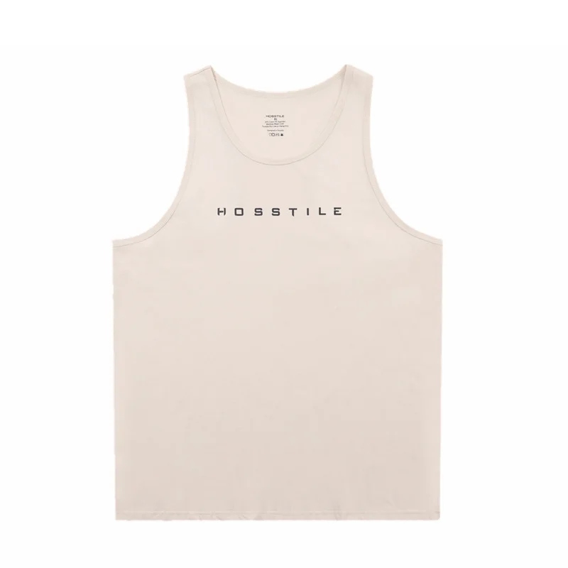 HOSSTILE Fitness Gym Tank Tops Summer Basketball Bodybuilding Workout Men Clothings High Quality Cotton US Size Tops & Tees