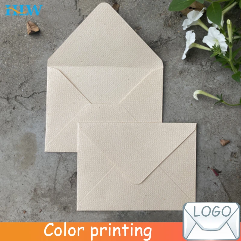 

10pcs/lot Retro Hemp Texture Envelope Blank For Wedding Party Invitation Greeting Cards Gift Envelopes Customized