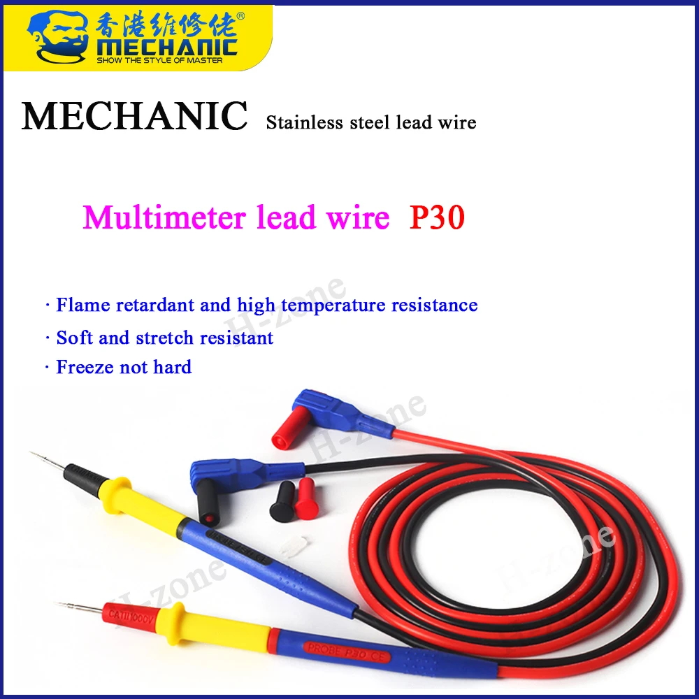 Meccanico in acciaio inox multimetro penna linea P30 fine punta speciale testa della penna penna universale puntatore digitale antigelo in silicone