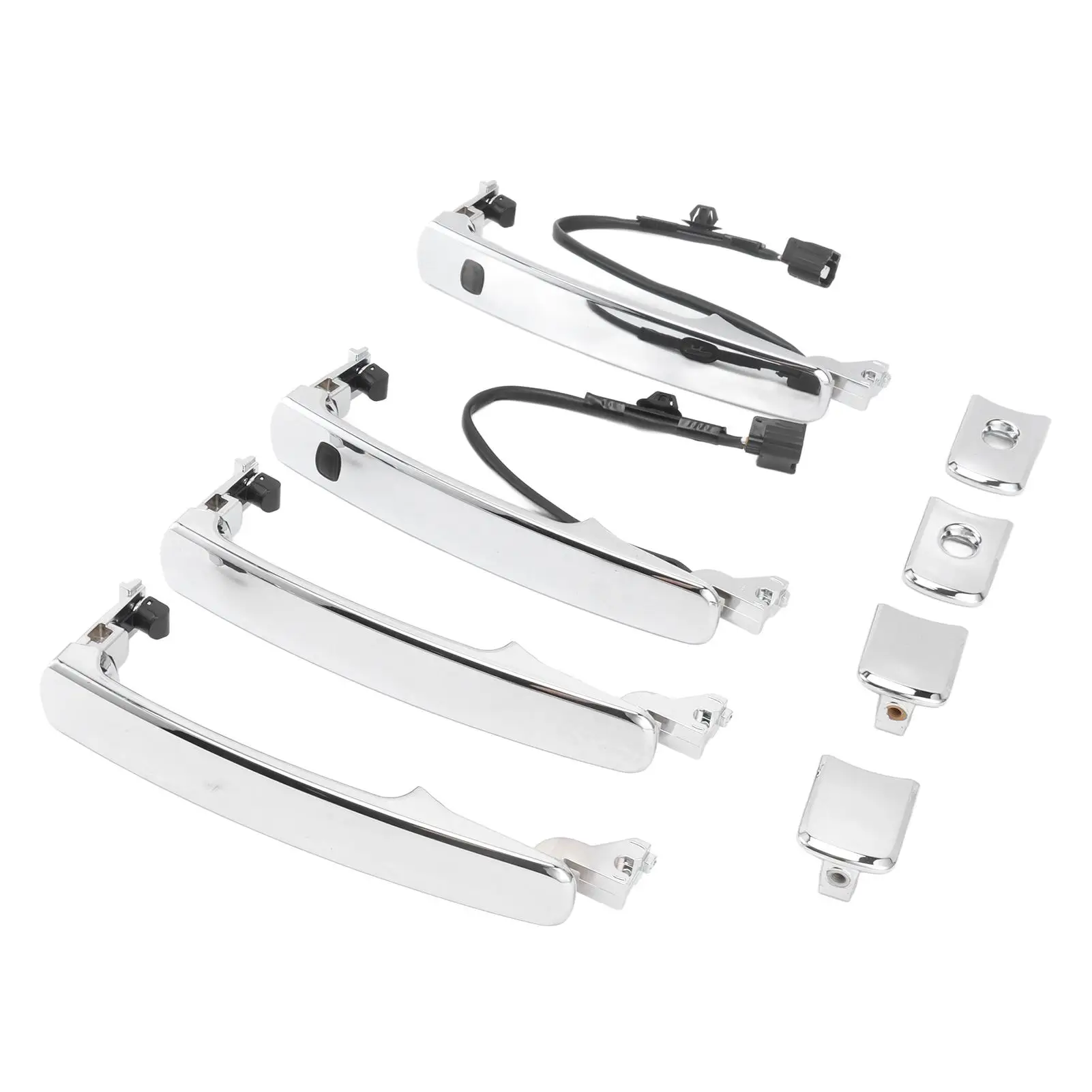 

Car Outside Door Handle Set for Nissan Rogue Murano 4pcs ABS Silver Replacement (80640 CA012)