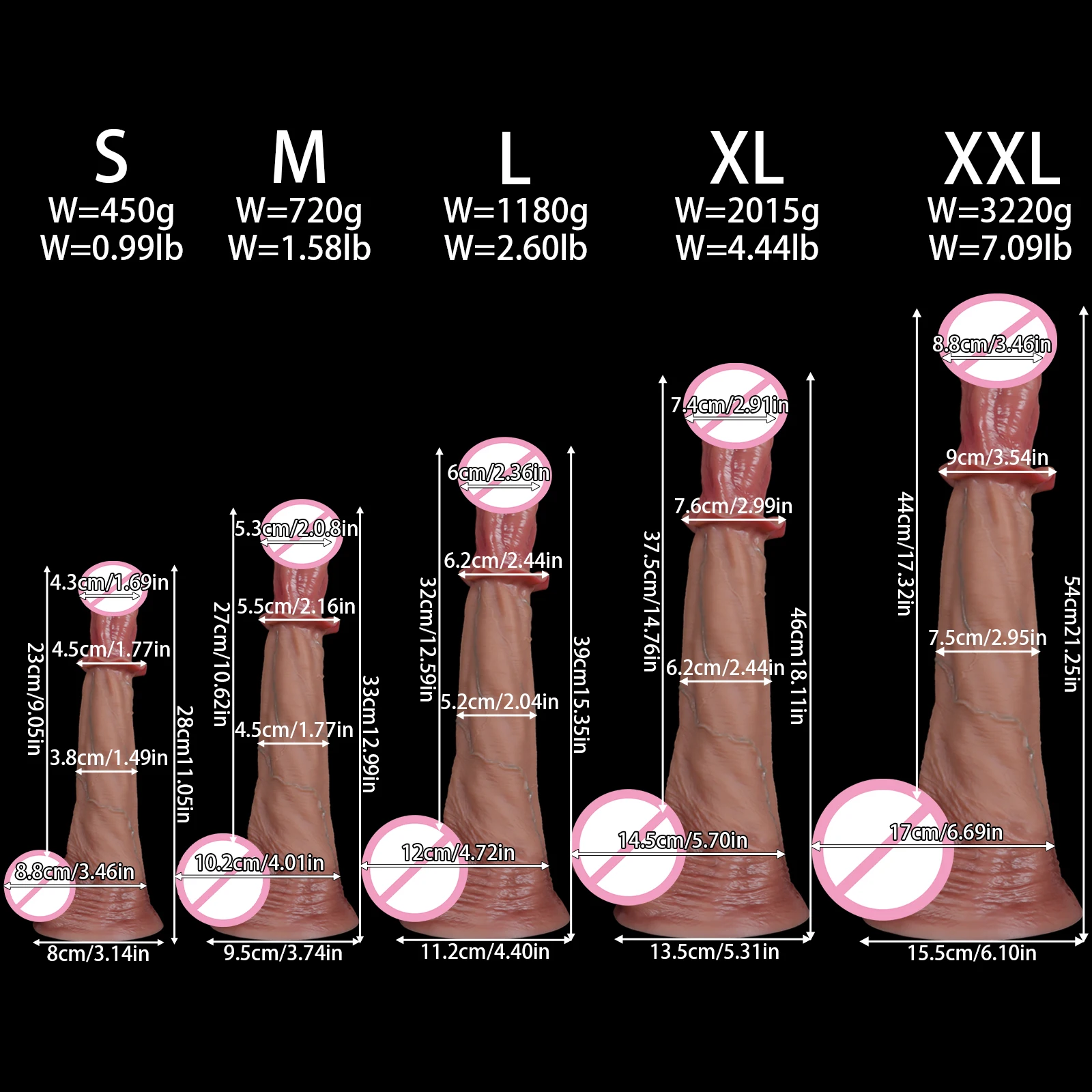 Dildo Realistico a Forma di Cavallo con Ventosa, Grande e Lungo, per Donne, Uomini e Gay, in Silicone, Giocattoli Sessuali per Adulti