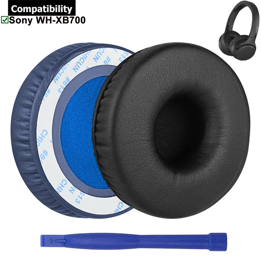 1Pair Replacement Earpads Ear Pads Muffs Cushions Repair Parts for Sony WH-XB700 WHXB700 WH XB700 Headphones Headsets Earphones