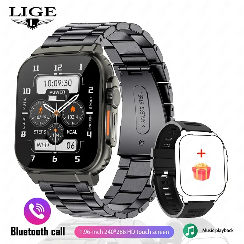 Men's Bluetooth Calling Smart Watch with Large Battery