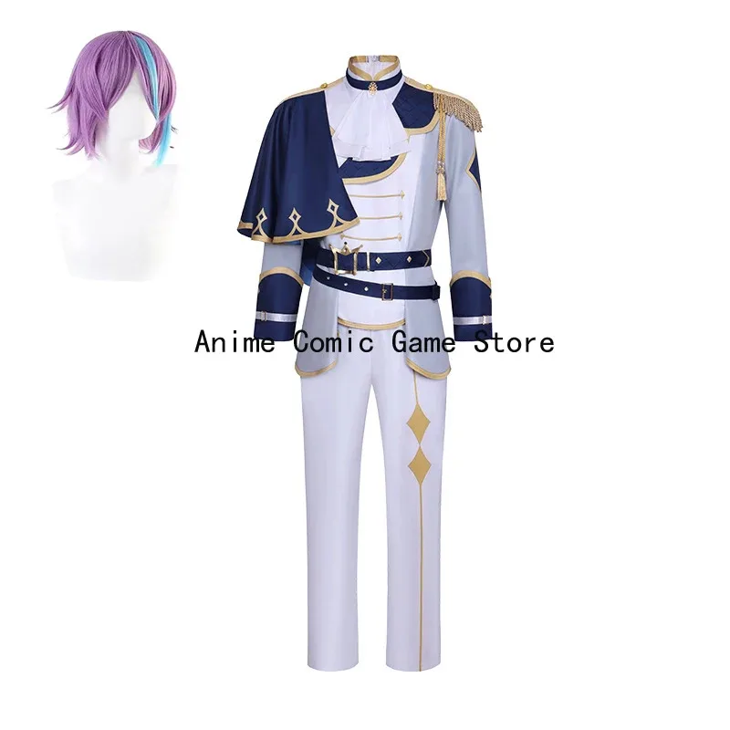 

Anime Kamishiro Rui Cosplay Costume Pjsk Rui Knight's Uniform Anime Cosplay Wig Halloween Carnival Outfits for Men