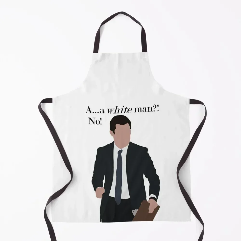 

Schmidt A White Man Apron For Hairdresser bib Women Kitchen For Man Haircut Apron