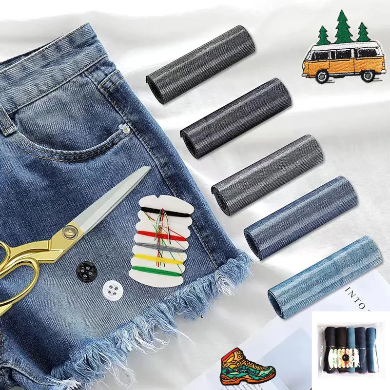 Repair Jeans Denim Patches Iron On Patch for Elbow Clothing badges Apparel Accessories For Clothes Jackets Pants