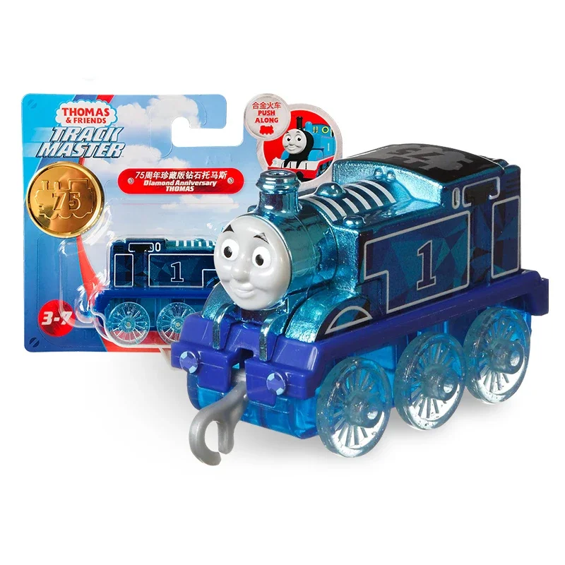 Track Master Thomas and Friends Trains Toy Diecast Model 75th Anniversary Metal Engine Kids Toys Boys Collector Diamond Thomas