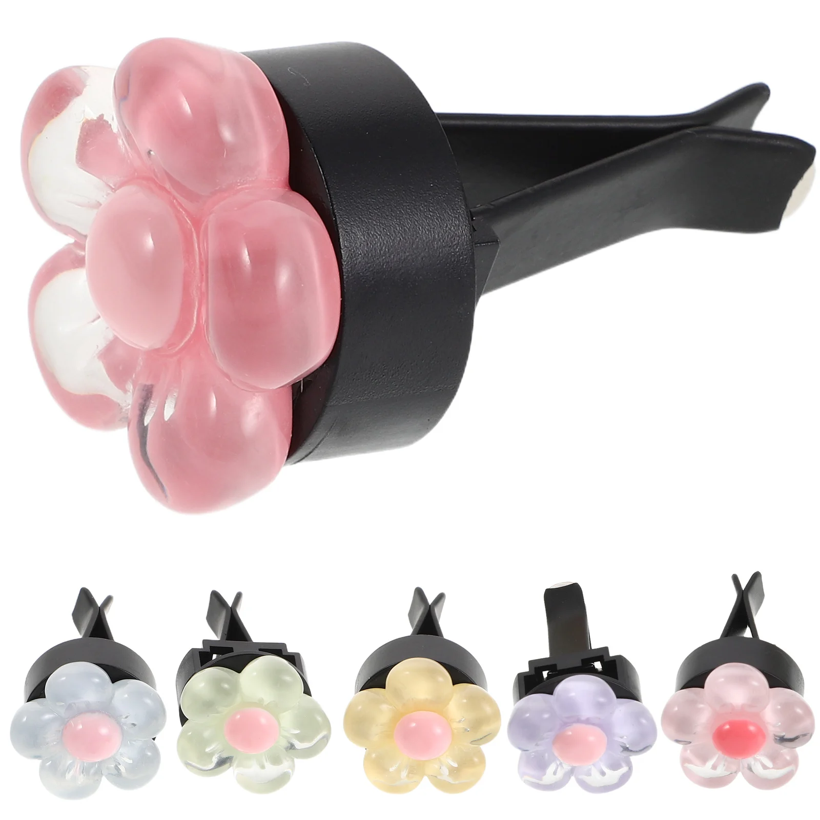 

6Pcs Car Air Vent Clip Flower Daisy Scented Air Conditioning Outlet Clip Car Interior Decoration Dashboard Accessories