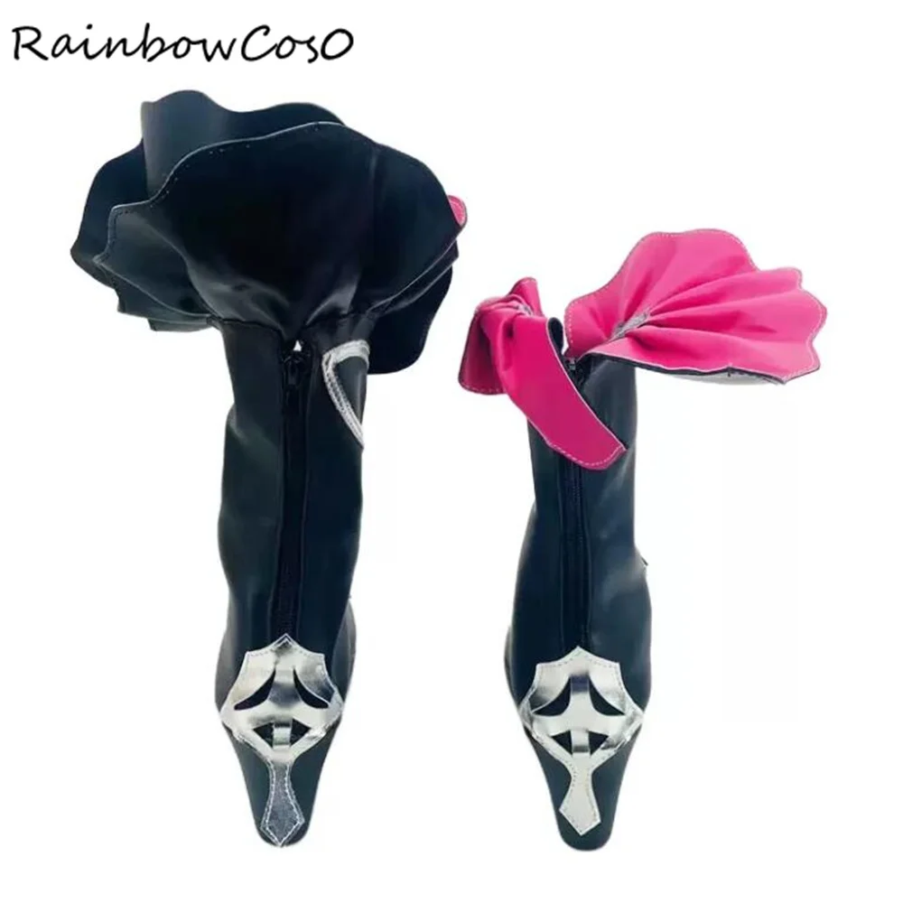 Chaussures de Cosplay de Thelema Nutriscu Honkai Impact, Bottes de Jeu sur le Rail de l'Étoile, Anime, ixd'Halloween, Noël, Rainbow Cos0 W3976