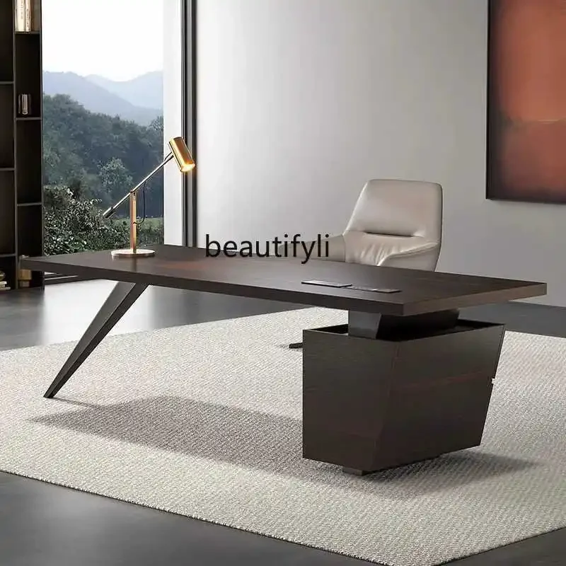 

Desk simple modern living room study home Italian minimalist computer desk