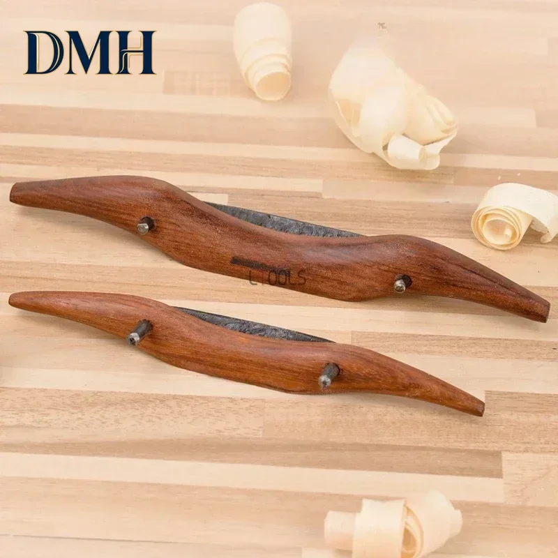 DMH-Mini Bird Planer Woodworking Bending Planer Wood DIY Trimming and Chamfering Steel Planing Tool Small Ebony Spokeshave Plane