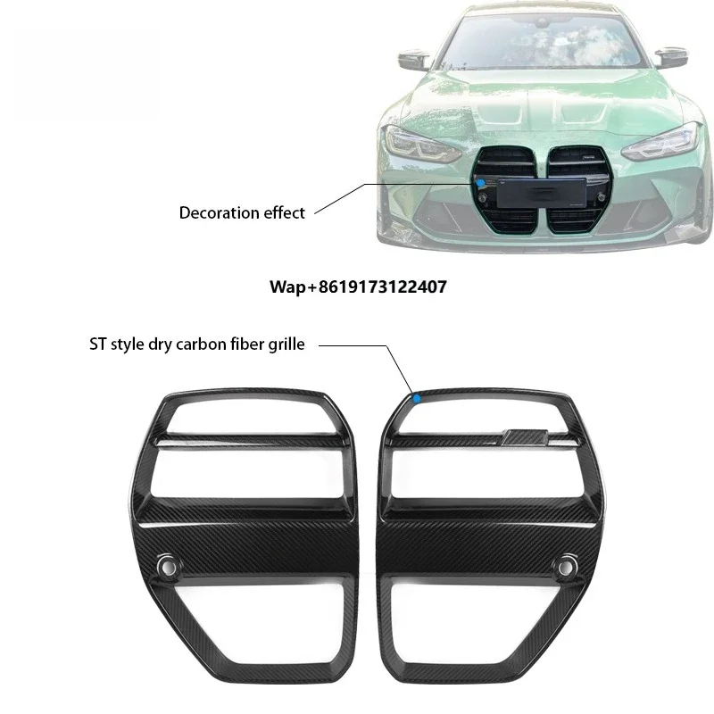 

ST-Style Dry Carbon Fiber Bumper Grille for M3 G80 M82 M4 Models-New Condition