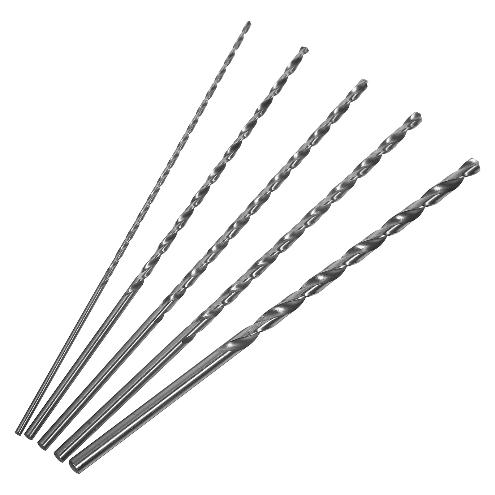 

5pcs Drill Set Straight Shaft for Plastic Titanium Coated Straight Shaft Drill Bit Durable Precision Craft