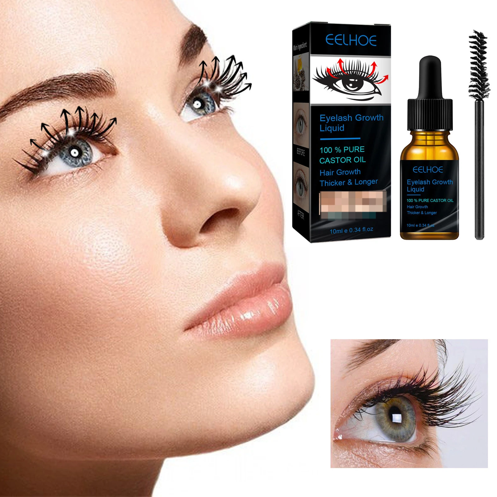 7 Days Fast Eyelash Growth Serum Natural Eyelashes Enhancer Longer Thicker Eyebrows Lift Eye Care Fuller Lashes Products