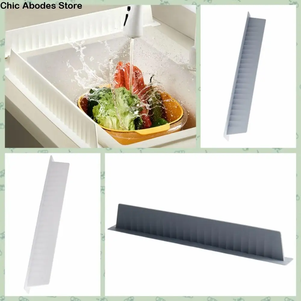 

Household Silicone Sink Splash Guard with Suction Cup Prevent Water Sink Baffle Splash-Proof Heightening Home