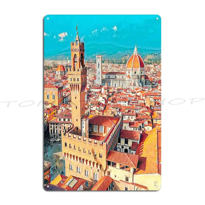 Florence Metal Signs Club Wall Decor Club Bar Painting Printing Tin Sign Poster