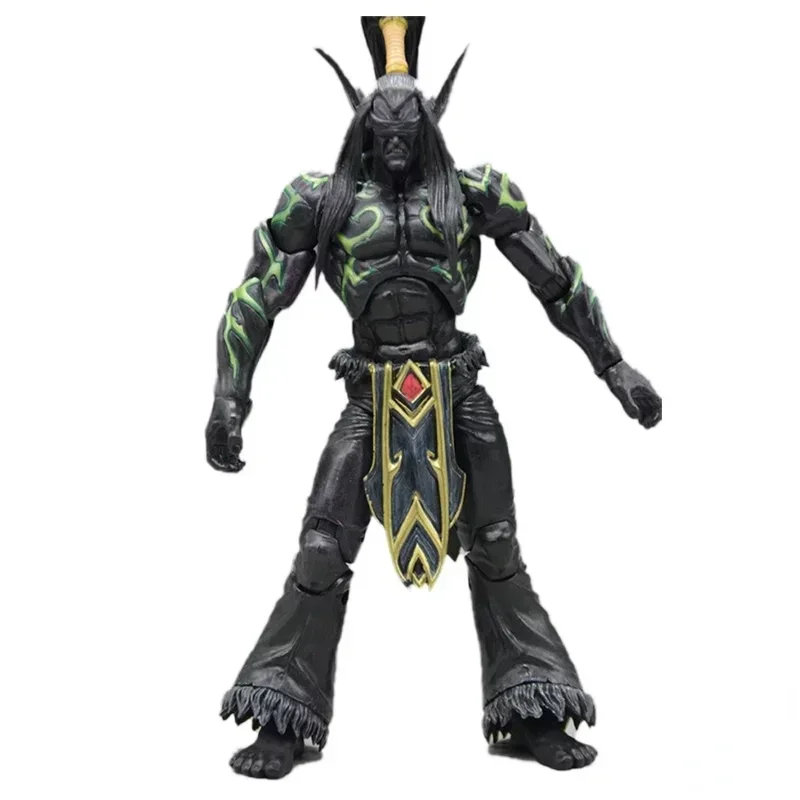 World of Warcraft WOW Demon Hunter Illidan Anime Movie Figure 18CM 7-inch PVC Game Figma Toys Modle Collect Gift Figurines