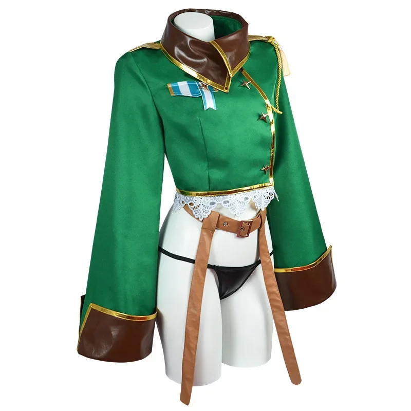 Anime Araga Kiwi Cosplay Costume Adult Women Girls Military Uniform Suit Halloween Party Outfit
