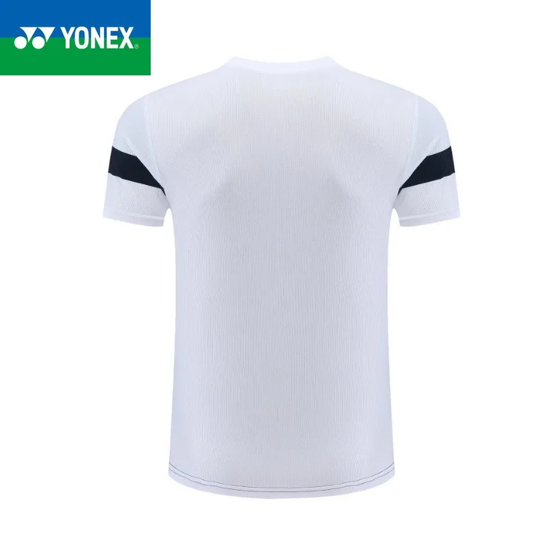 YONEX-رداء تنس الريشة للرجال والنساء ، تي شيرت بأكمام قصيرة ، رياضة ، تجفيف سريع ، امتصاص العرق ، نفس النمط ، جديد ، مجموعة