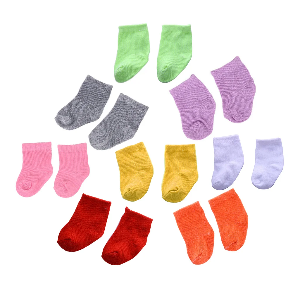 Chaussettes et accessoires photo pour poupées, costume de maison de jeu pour bébé, 8 paires