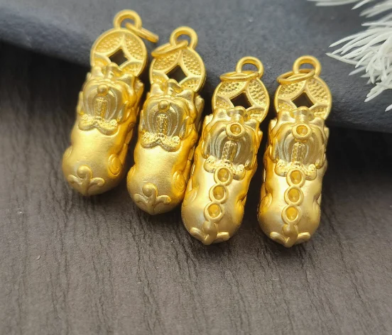 

new arrival 999 pure gold pixiu pendants coins pixiu charms 1pc about 0.9grams