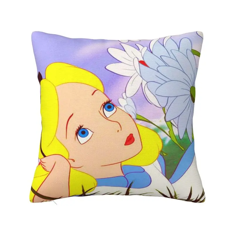 

Изготовленная на заказ современная наволочка с рисунком Алисы в стране чудес, чехол для дивана