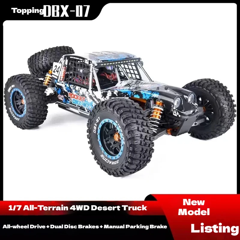 ZD Racing DBX-07 borstelloze RC auto 1/7 schaal 4WD elektrische terreinwagen woestijnwagen met mechanische rem afstandsbediening speelgoed