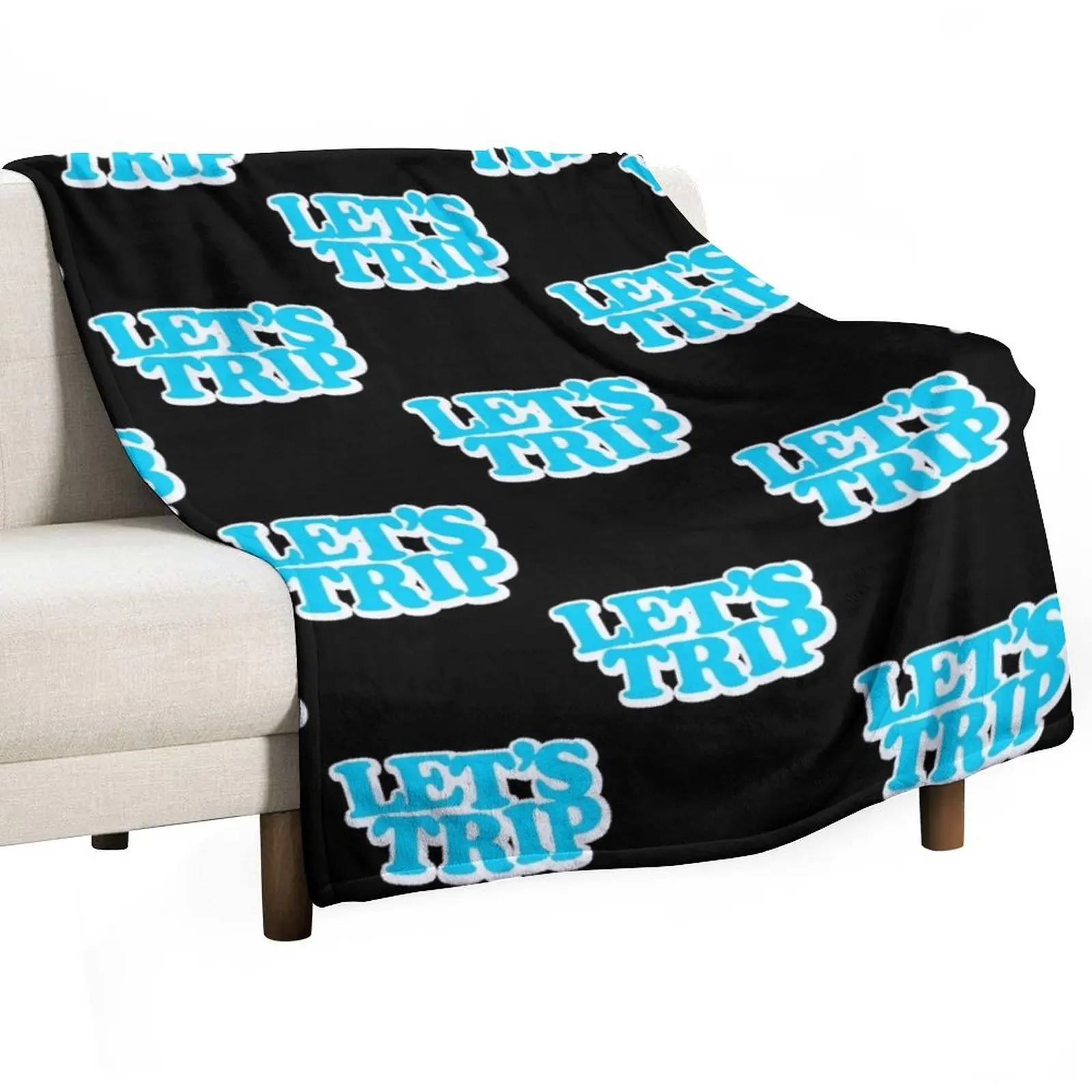 

LET_S TRIP Throw Blanket Luxury Brand Luxury Designer Picnic Blankets