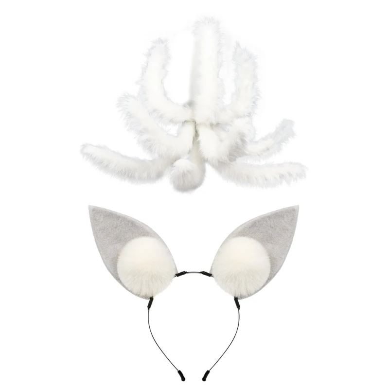 

Anime Halloween Cosplay Costume Animal Ears Headband Foxes Costume Accessories DXAA
