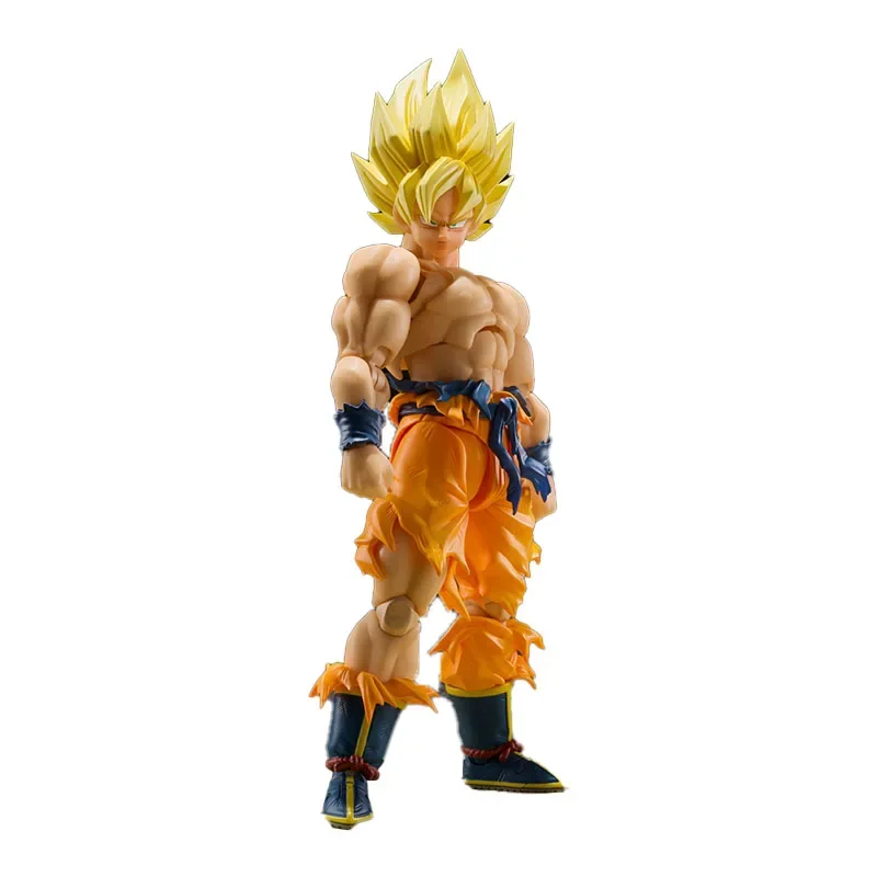 

100% Original BANDAI SPIRITS S.H.Figuarts SHF Son Gokuu DRAGON BALL Z Super Saiyan PVC Action Anime Figure Model Toys Doll Gift