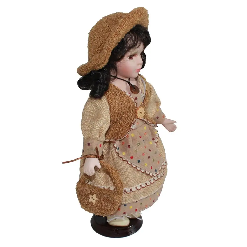 30 cm 12 inch porseleinen pop meisje figuren met metalen standaard kinderen volwassen collecties