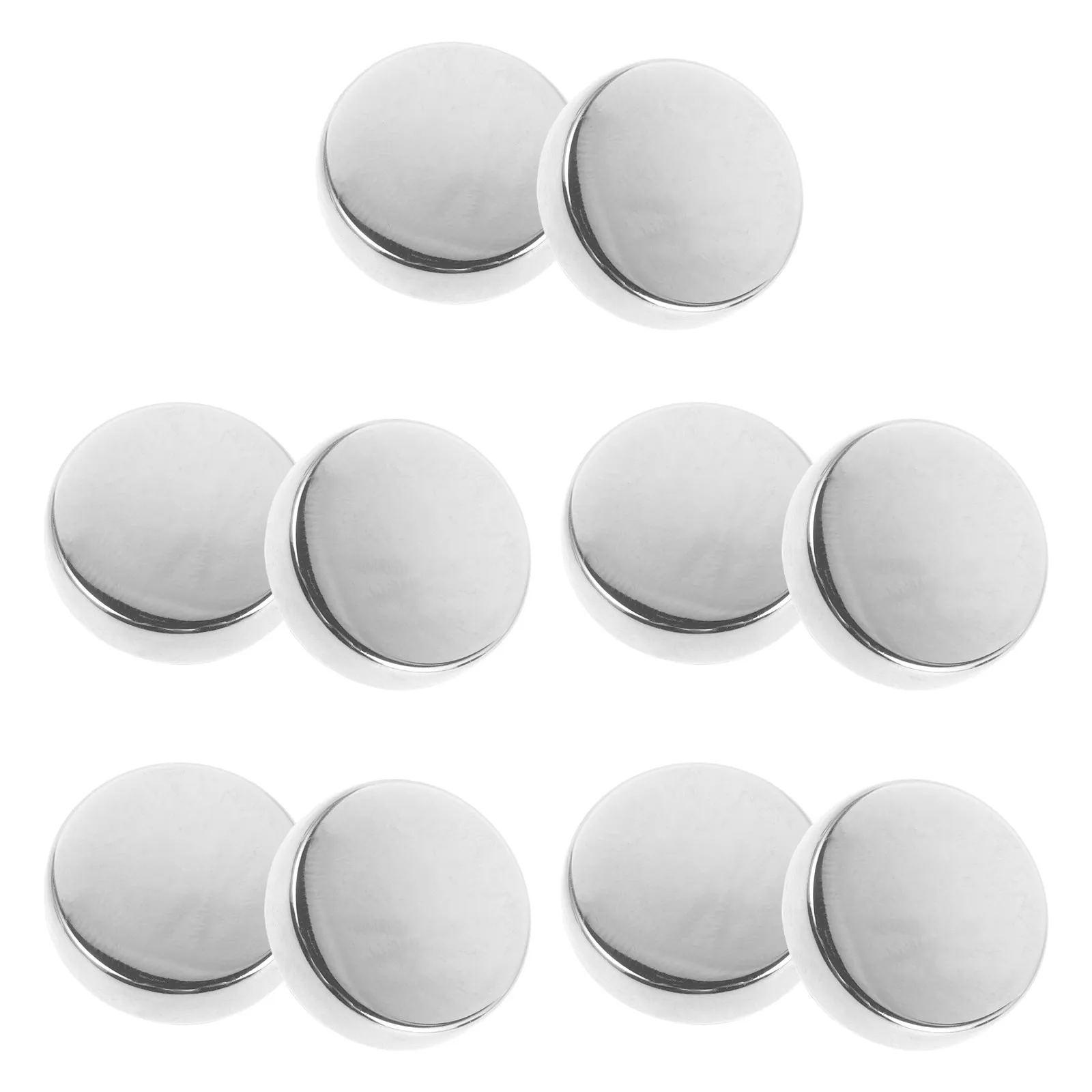 10Pcs Copper Turtle Button Covers Blank Cufflinks Polished Smooth Decorative Shirt Clips Shirt Blouse Button Covers for Wedding