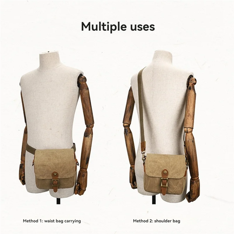 FULL-Canvas SLR Camera Bag Micro Single Messenger Bags Waterproof Wear-Resistant Shoulder Photography Backpacks A
