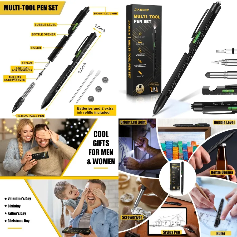 

Рождественские чулки, подарки для мужчин, белый слон, подарки для взрослых, папа, бойфренда, мужа, 9 в 1, многофункциональный инструмент, ручка S