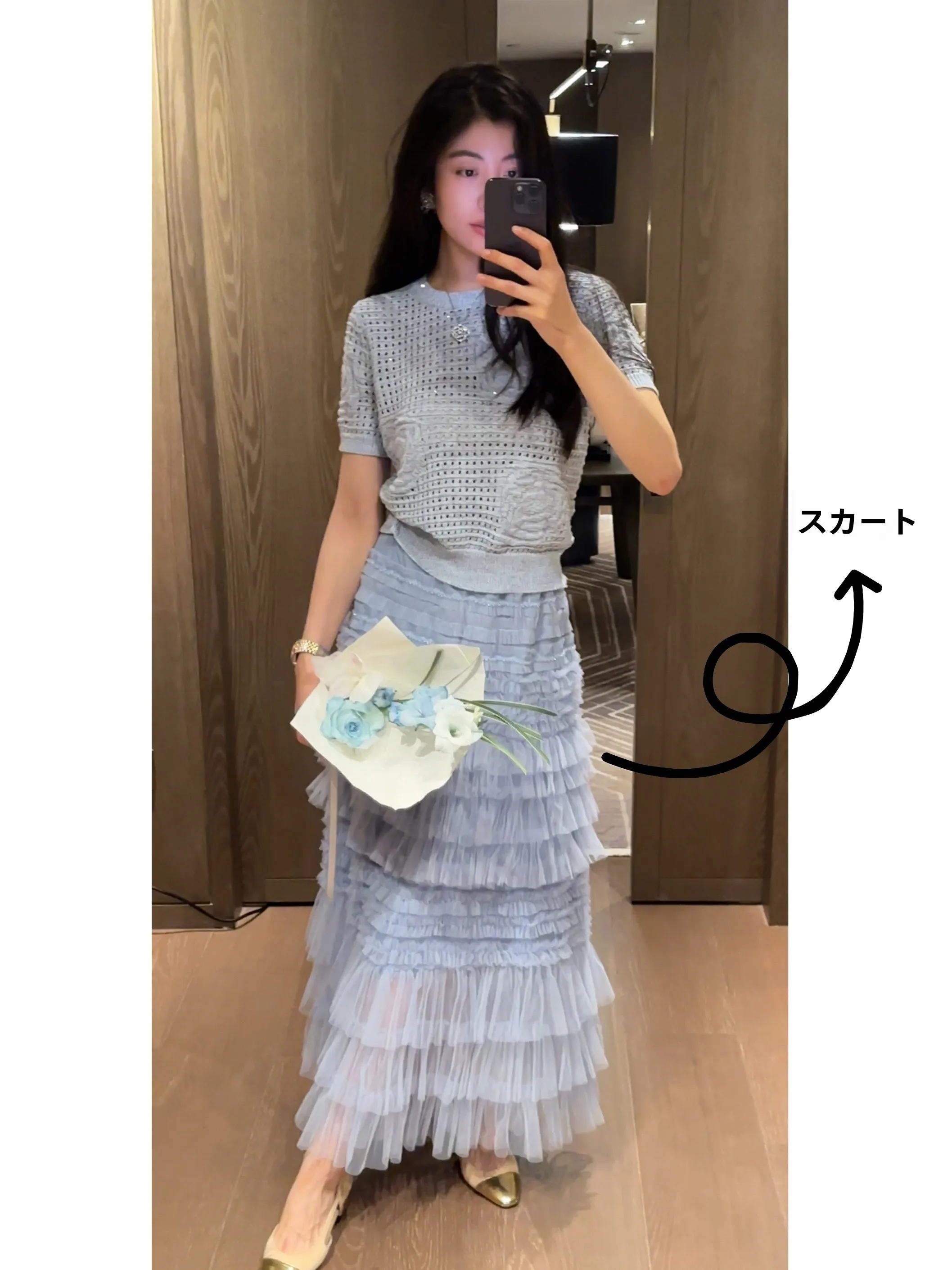 

NCOU Nicole Summer 2026 High Waist Puffy Tulle Cake Skirt Women's Long Skirts Elegant Ageless Embroidered Polyester Fiber