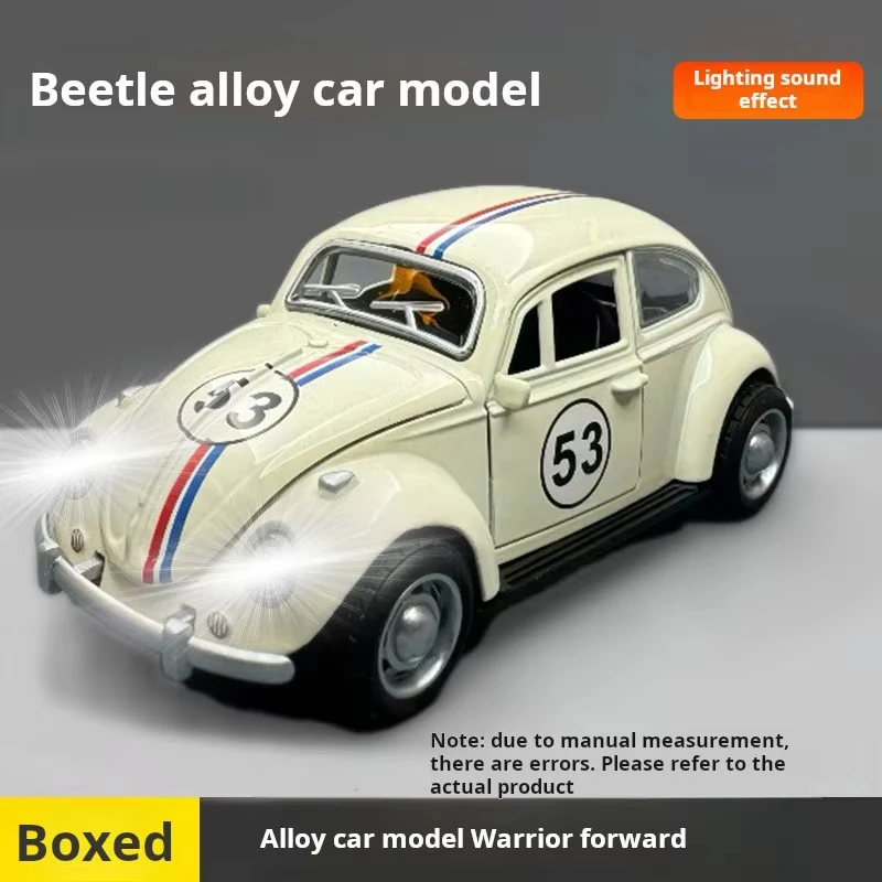 1:32 Beetle Alloy Car Diecasts Metal Classic Toy Model with Pull Back Function Vehicles for Child Gifts