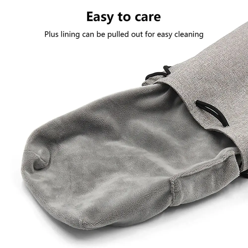 

Easy To Carry Waterproof Camera Bag Compact Durable Lens Drawstring Pouch Protective Fleece Photography Protective Bag Outdoor