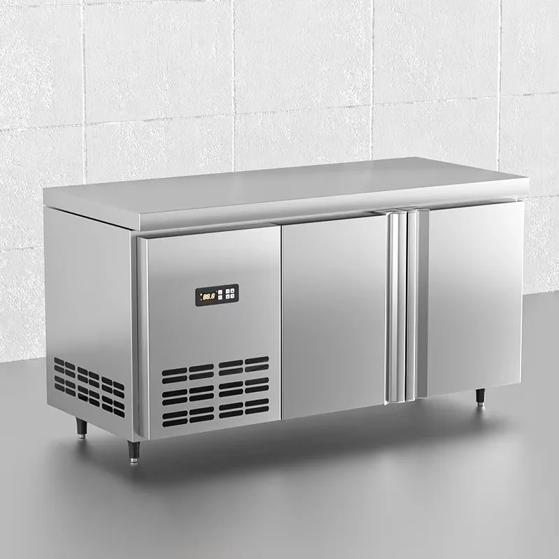 

New Style High Quality Special Offer Stainless Steel Commercial Operation Kitchen Food Prepare Worktable Door Refrigerator